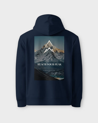 Navy Reach Your Peak Hoodie