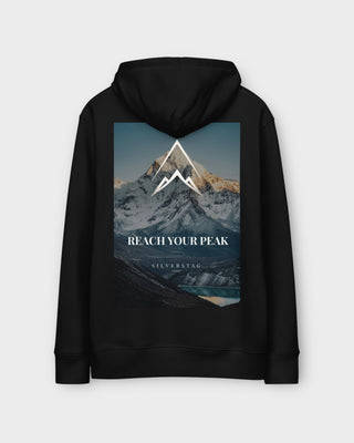 Black Reach Your Peak Hoodie