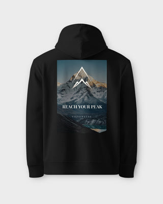 Black Reach Your Peak Hoodie