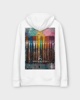 Vibrant Emotions White Hoodie
